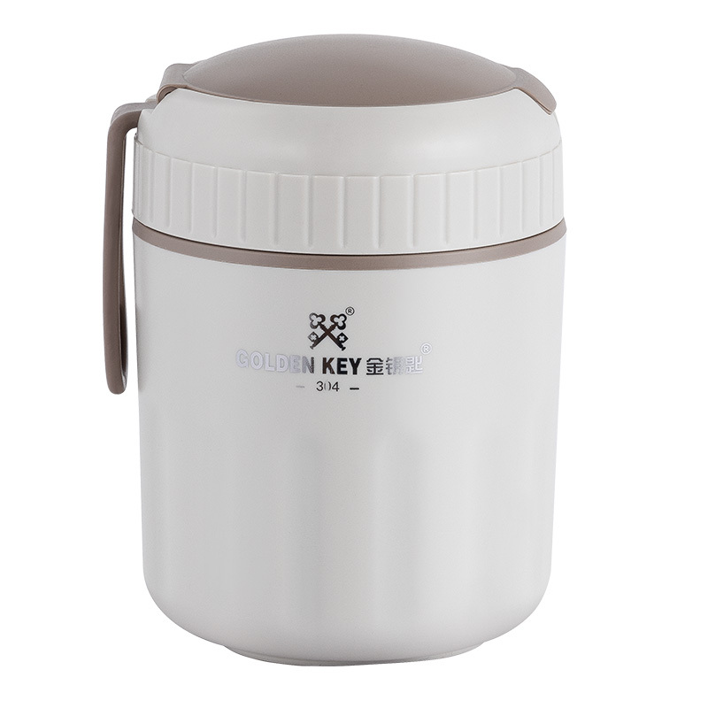 GOLDEN KEY/金钥匙 牛奶杯 GK-TG500-W 304不锈钢 500mL 典雅白 1个