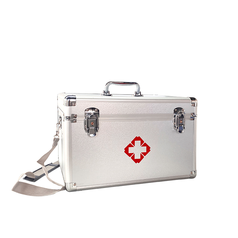 YKXX/优科先行 16"有肩带大型急救箱 YK-L003-K 350×230×230mm 银色 空箱 1个