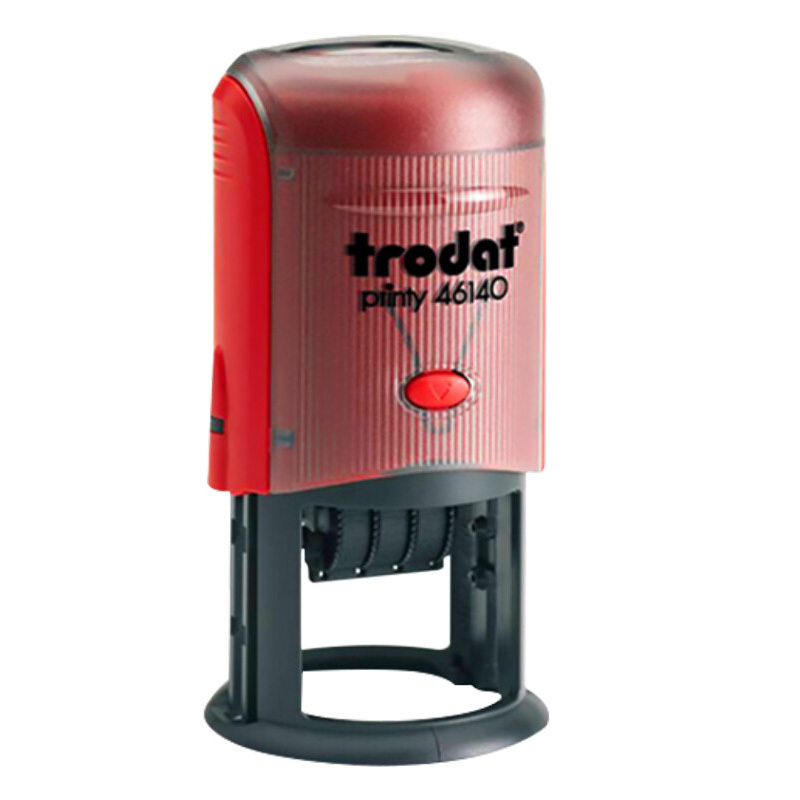 TRODAT/卓达 日期回墨印章 46140 QC 40mm 红色 1个