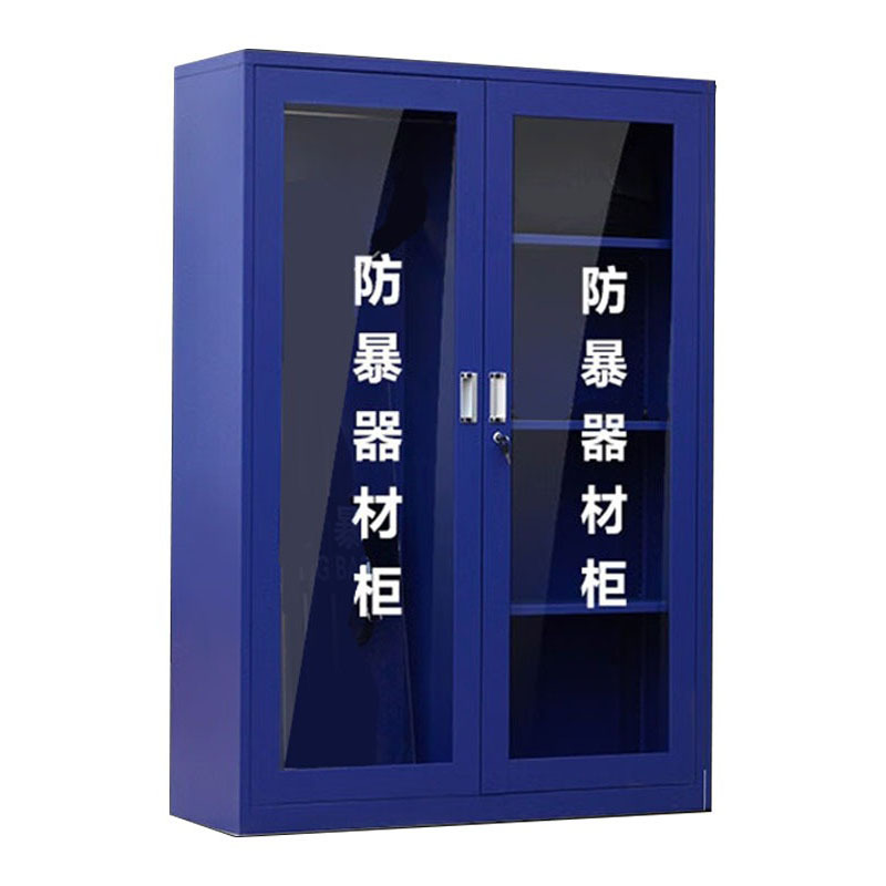 ZKH/震坤行 防暴器材装备柜 FBZBG-01 1200×400×1600mm 层板承重约50kg 蓝色 1个