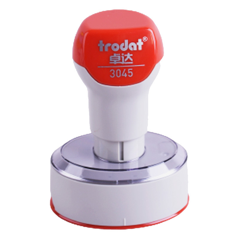 TRODAT/卓达 光敏椭圆形印章 3045 印迹尺寸30×45mm 可定制图案 印迹红色 1个