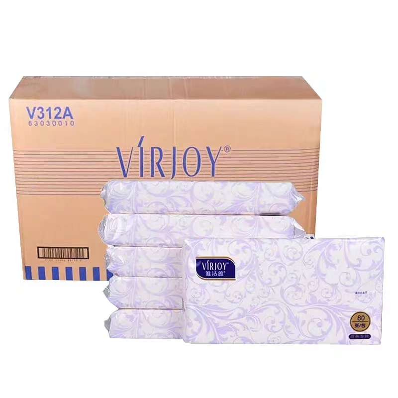 VIRJOY/唯洁雅 2层80抽抽取式面巾纸 V312A 210×198mm 1包