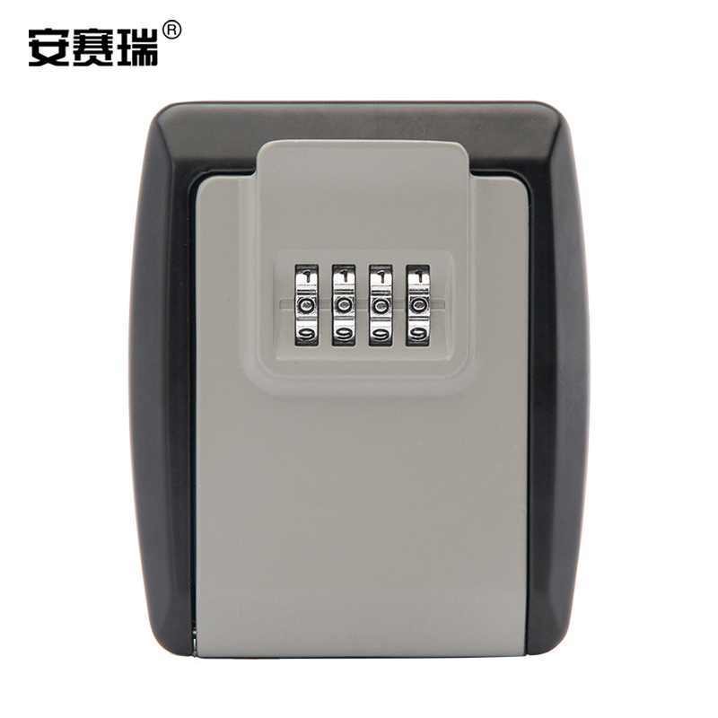 ANSAIRUI/安赛瑞 密码钥匙盒 1C00104 115×40×95mm 1把 铝合金 灰色 1个