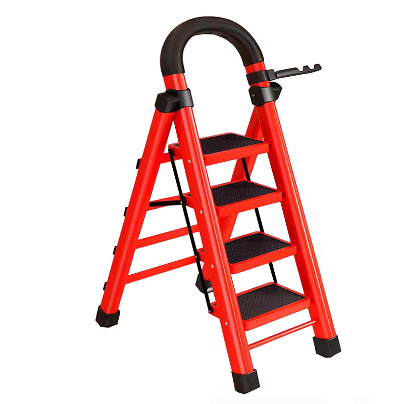 COOMMY/宽迈 家用折叠人字4步梯 KM-1055 梯子高度130cm 载荷150kg 实际可用高度100cm 1个