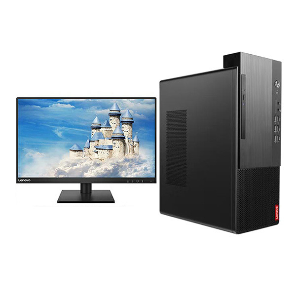 LENOVO/联想 台式电脑整机 启天M455 改配 i7-12700 (16GB) 1TB HDD+(256GB)SSD 集显 无光驱 260W Win11专业版(OEM) 配联想来酷23.8"显示器 有线键鼠套装 整机 1套