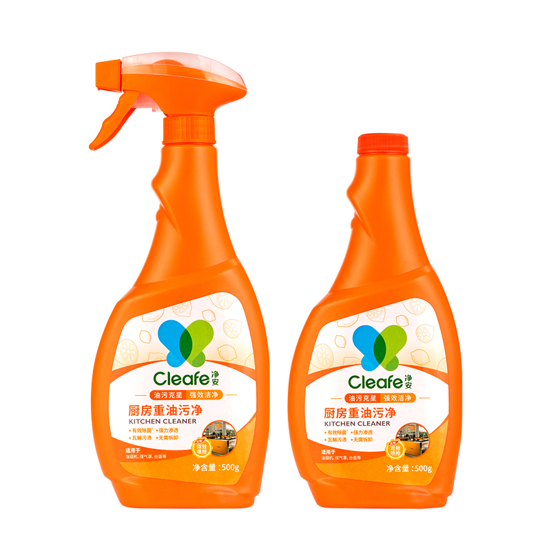 CLEAFE/净安 厨房重油污净 KCN08L0500X2 500g+500g 1组