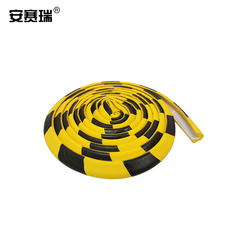 ANSAIRUI/安赛瑞 防撞条 311095 L型 25×25×5000mm 黄黑色 NBR橡胶 1根