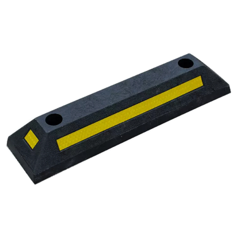 YUETONG/月桐 橡塑定位挡车器 YT-G0940 47×15×8cm 黑黄色 两个安装孔 空心底 赠送安装螺丝 常规普通款 1个