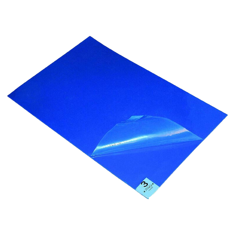 CNMF/谋福 粘尘垫除尘脚踏垫 蓝色 厚3.5丝 60×90cm 300张 1箱