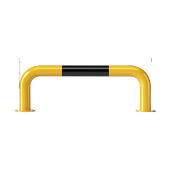 ZKH/震坤行 加厚U型钢管防撞护栏 SPUS-20 φ76×800×300mm 壁厚2.0mm 黄黑烤漆 满焊打磨 1个