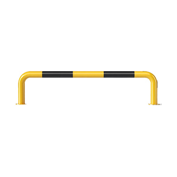 ZKH/震坤行 U型钢管防撞护栏 SPUS-15 φ76×1500×300mm 壁厚1.5mm 黄黑烤漆 满焊打磨 1个