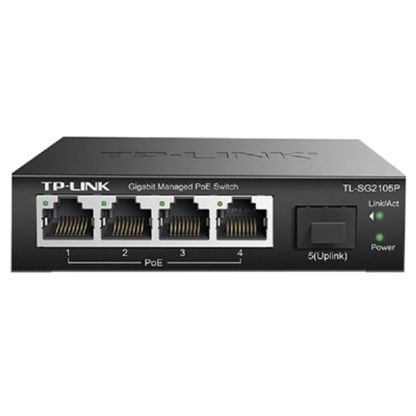 TP-LINK/普联 全千兆云管理PoE交换机 TL-SG2105P 5口 1个