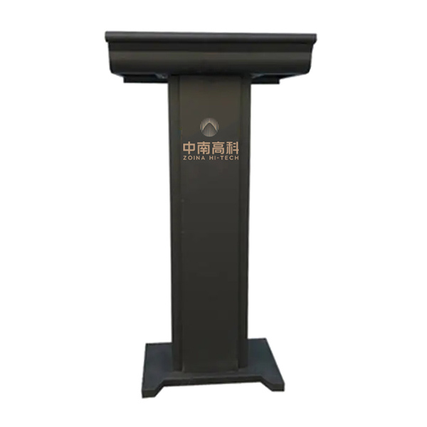 YUETONG/月桐 保安执勤台接待台 550×460×1100mm 黑色 铁烤漆 定制单色logo-中南高科 1个
