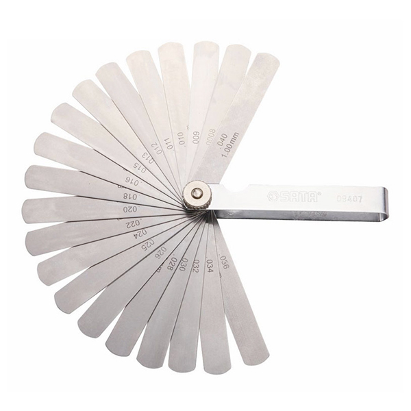 SATA/世达 公英制塞尺 SATA-09407 32片 0.02~1.00mm 尺长3.5"/88mm 不含第三方检测 1套