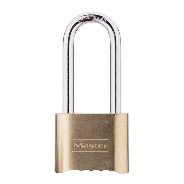 MASTERLOCK/玛斯特锁 高安全性密码挂锁 175MCNDLH 黄铜本色 锁钩净高57mm 1把