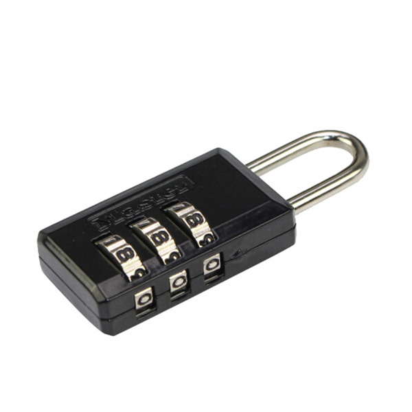 MASTERLOCK/玛斯特锁 箱包锁 646MCND 锌本色 锁钩净高22mm 3位字码轮 1个