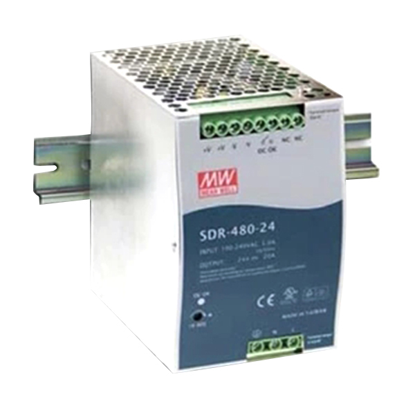 MW/明纬 SDR-480系列480W单组输出工业用DIN导轨型有PFC功能电源 SDR-480-24 1台