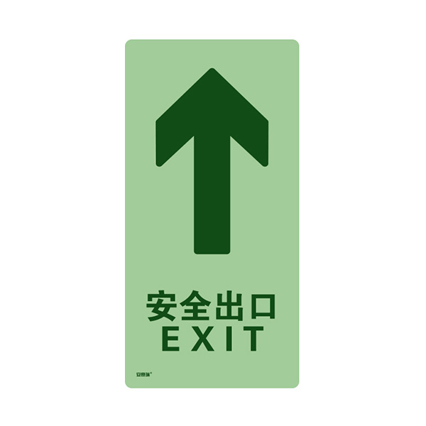 SAFEWARE/安赛瑞 自发光安全出口指引地贴(安全出口) 20136 300*150mm 1张
