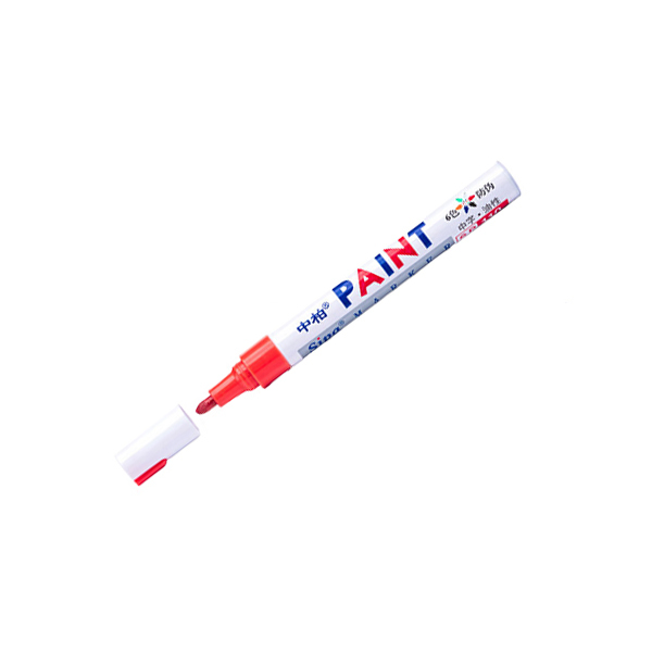 SIPA/中柏 油漆笔 SP110 红色 3mm 12支 1盒