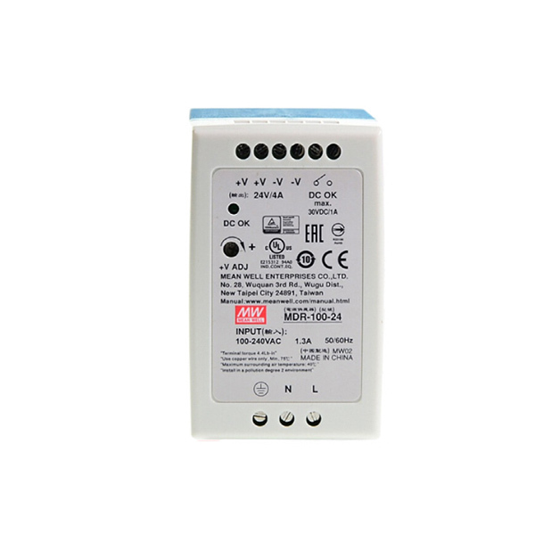 MW/明纬 MDR-100系列100W单组输出导轨型工业电源 MDR-100-24 1个