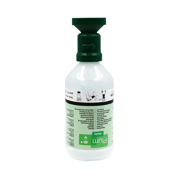 PLUM 16盎司单眼洗眼液 4604 16盎司 单眼。(500ml)弱酸、弱碱、颗粒物、粉尘洗眼液。 1瓶
