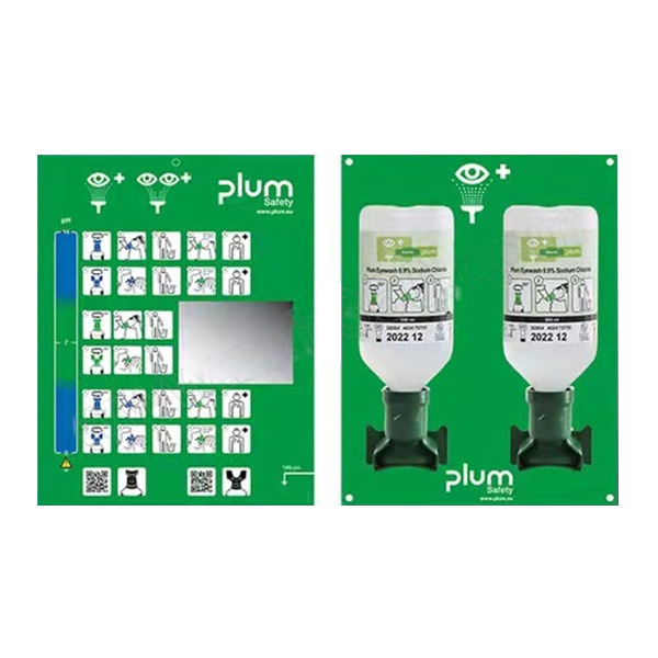PLUM 洗眼液套装 4694 16盎司单眼+16盎司单眼+双挂板 (500ml)弱酸、弱碱、颗粒物、粉尘洗眼液 1套