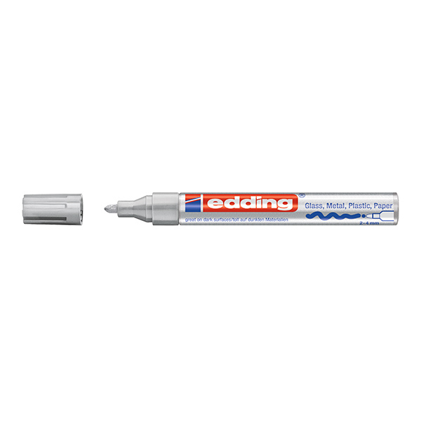 EDDING/艾迪 油漆笔 750 054银 圆嘴2~4mm 耐温400℃ 1支