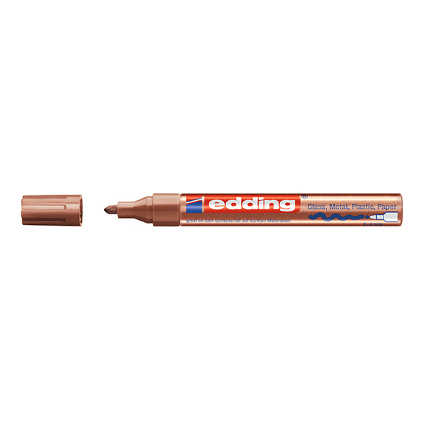 EDDING/艾迪 油漆笔 750 055铜 圆嘴2~4mm 耐温400℃ 1支