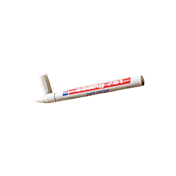 EDDING/艾迪 油漆笔 751 049细嘴1~2mm 耐温400℃ 白色 1支