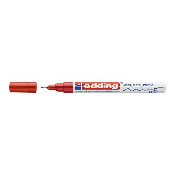 EDDING/艾迪 油漆笔 780 特细嘴0.8mm 耐温400℃ 红 10支 1支