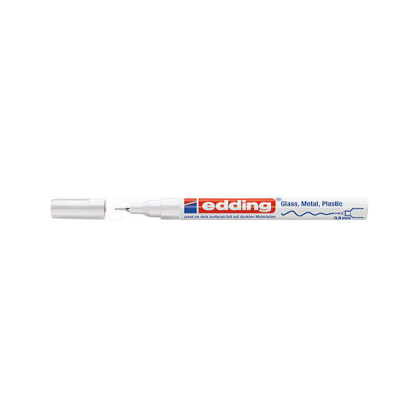 EDDING/艾迪 油漆笔 780 特细嘴0.8mm 耐温400℃ 白 1支