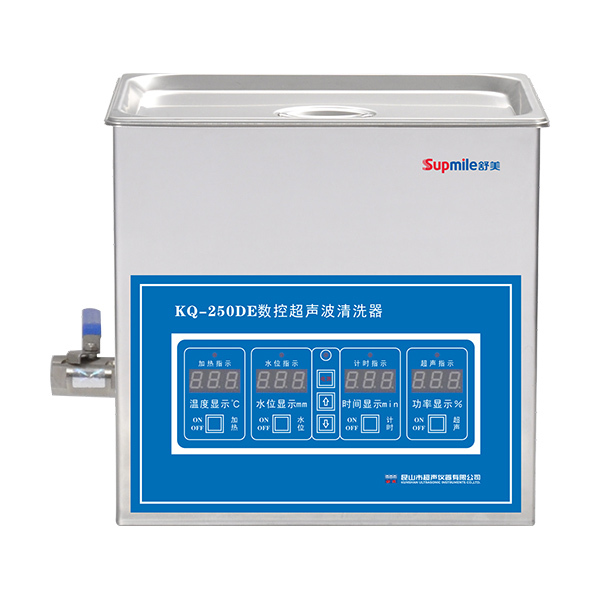 SUPMILE/舒美 台式数控超声波清洗器 KQ-250DE 超声功率250W 10L 1件