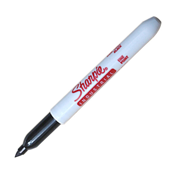 SHARPIE/三福 环保精细耐高温油性记号笔 13601 黑色 1mm~2mm 500℉ 12支 1盒