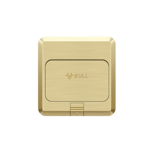 BULL/公牛 一位电话、电脑铜面地脚插座 GD1T212 1个