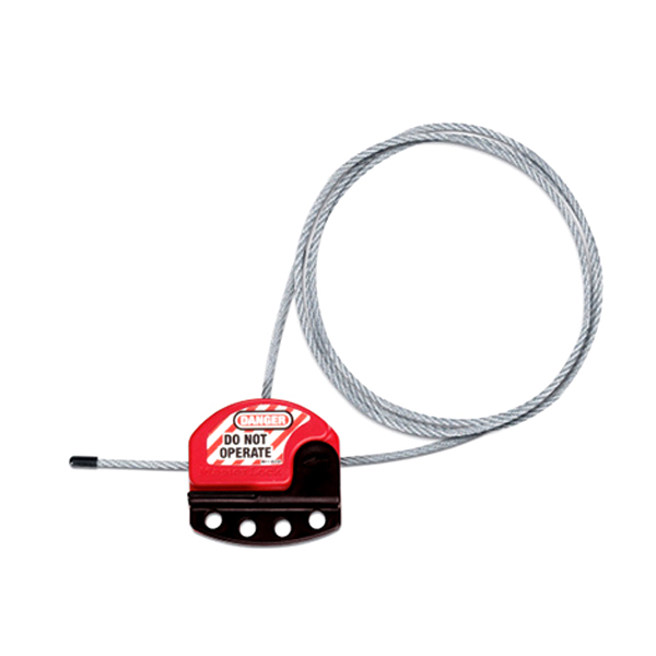 MASTERLOCK/玛斯特锁 可调节钢缆锁 S806CBL3 含0.9M长钢缆 直径4MM 1把