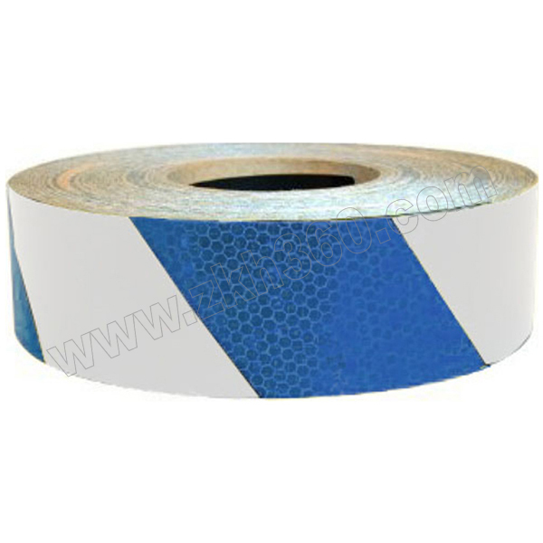 SAFEWARE/安赛瑞 超级晶格反光警示胶带 14358 蓝/白 50mm*50m 1卷