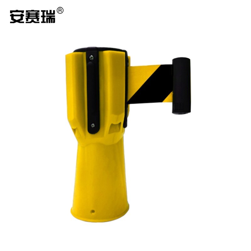 SAFEWARE/安赛瑞 路锥伸缩隔离带 11717 黄/黑 带长2.8m 1个