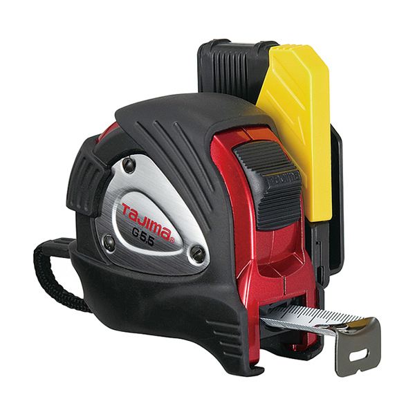 TAJIMA/田岛 G-LOCK-PLUS卷尺配安全别扣 1001-1906 5.5m×25mm 双面刻度尺带 配安全别扣 1把