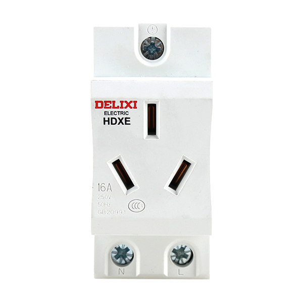 DELIXI/德力西 HDXE模数化插座 HDXE 插座 三插 16A TM 1个
