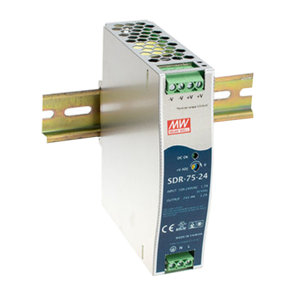 MW/明纬 SDR-75系列75W 单组输出导轨型电源 SDR-75-24 1个
