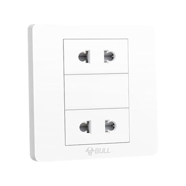 BULL/公牛 二位二极分体插座 G06Z222(升级型号 G06Z222S) 10A 250V 白色 暗装 1个