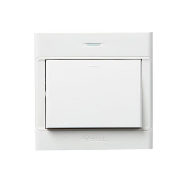 BULL/公牛 G09系列一位单极带荧光开关 G09K111Y 10A 250V 1个