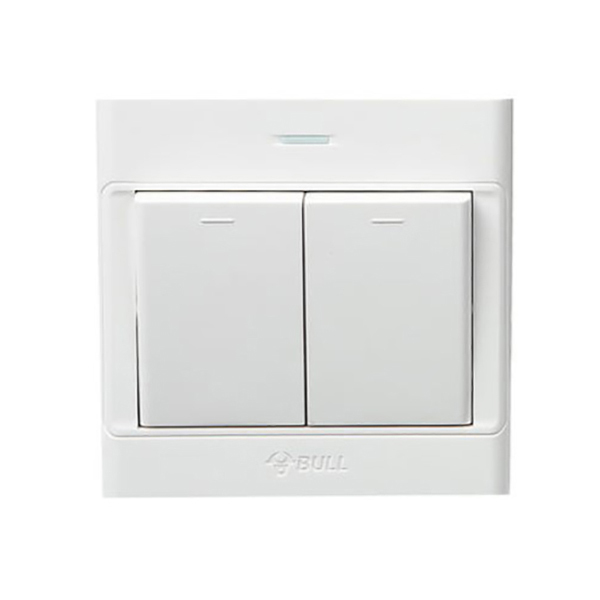 BULL/公牛 G09系列二位双控带荧光开关 G09K212Y 10A 250V 1个