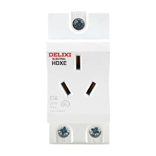 DELIXI/德力西 HDXE模数化插座 HDXE 插座 三插 10A TM 1个