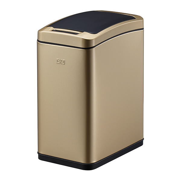 EKO 雅律自动感应环境桶 EK9229CG-8L 16.5×25.7×34cm 8L 香槟金 1个