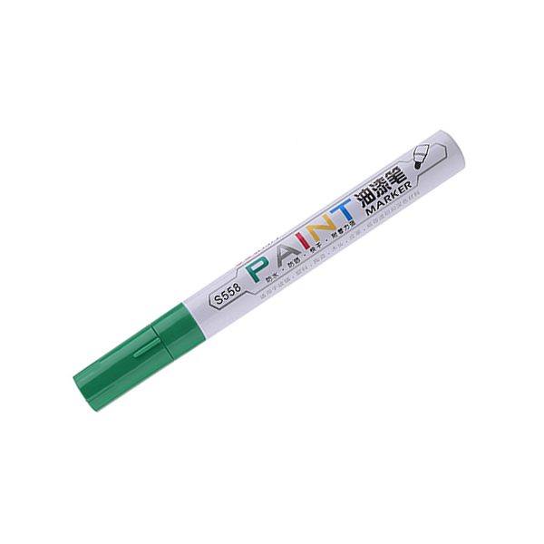 DELI/得力 油漆笔 S558 2mm 绿色 1支