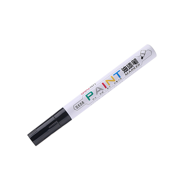 DELI/得力 油漆笔 S558 2mm 黑色 1支