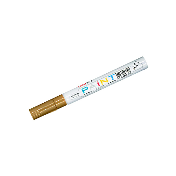 DELI/得力 油漆笔 S558 2mm 金色 1支