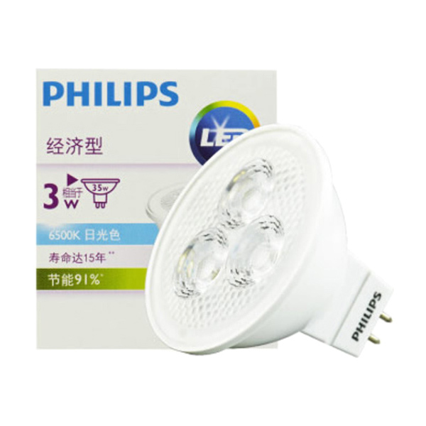 PHILIPS/飞利浦 MR16射灯光源 12V 3W LED MR16 2700K(黄光) 1个