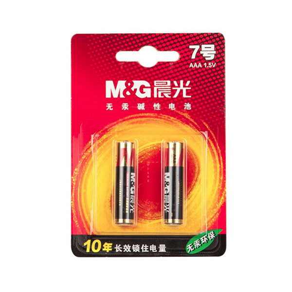 M&G/晨光 7号碱性电池 ARC92555 2粒装 1包